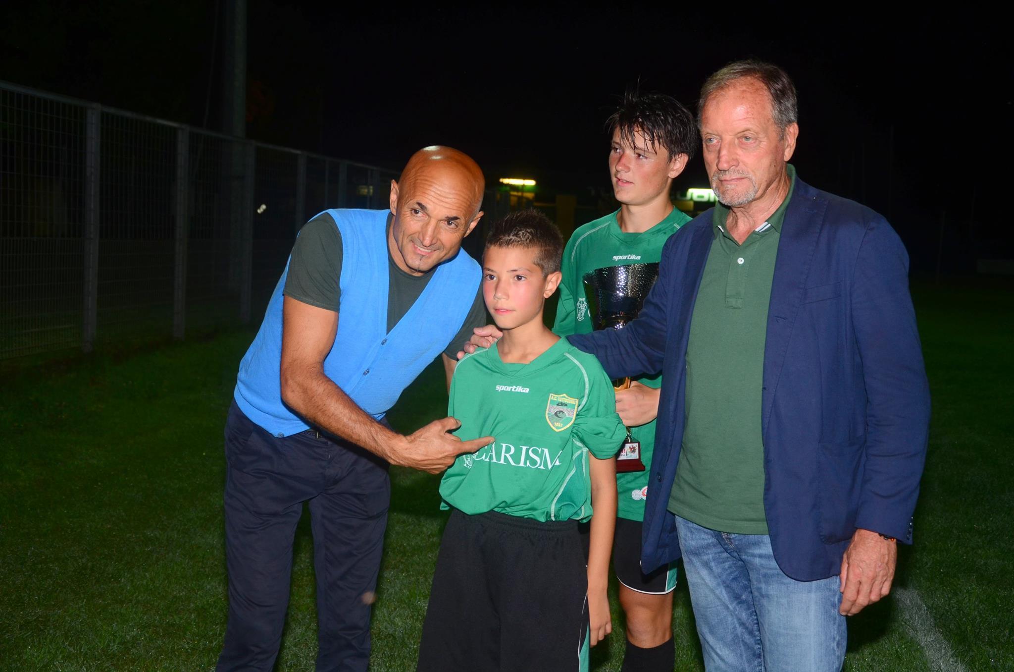 Luciano Spalletti e Renzo Ulivieri durante le riprese del film (foto da Facebook)