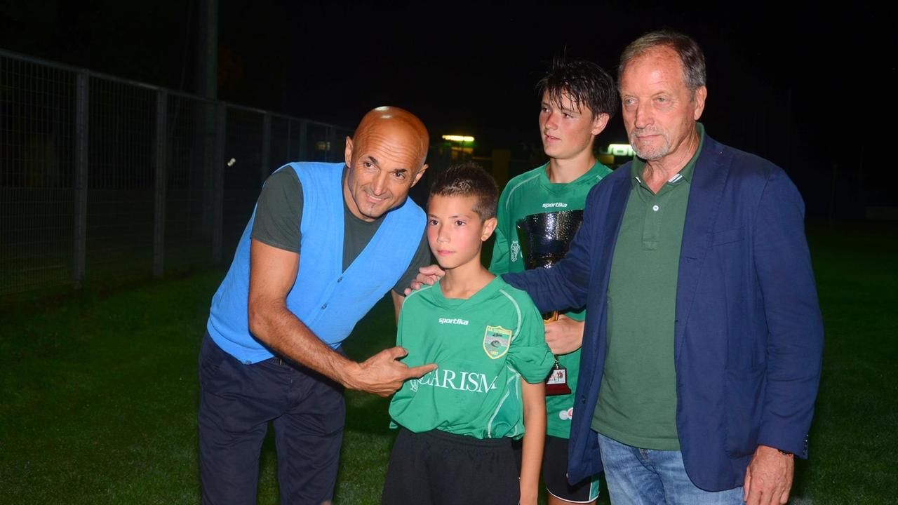 Luciano Spalletti e Renzo Ulivieri durante le riprese del film (foto da Facebook)