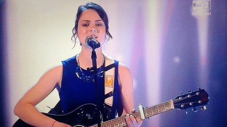La cantante olbiese Anna Castaldi, 17 anni