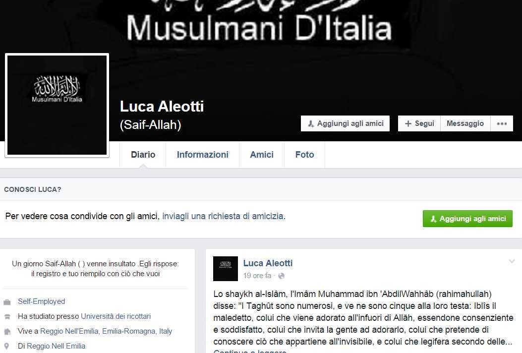 Terrorismo, nuova indagine su Luca Aleotti