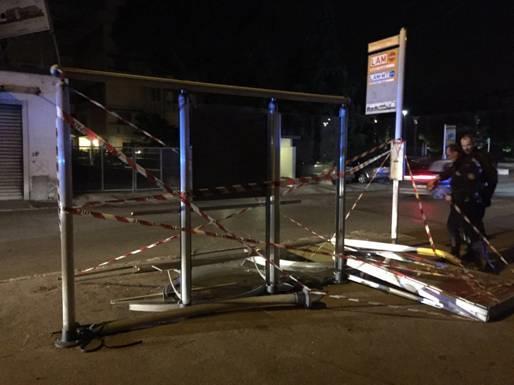 La pensilina di via Valentini