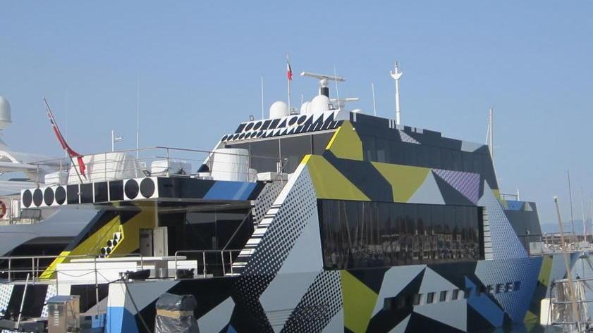 In porto c’è Guilty, lo yacht opera d’arte