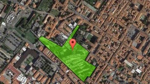 L'area dell'ex Misericordia e Dolce dove sorgerà il Parco centrale