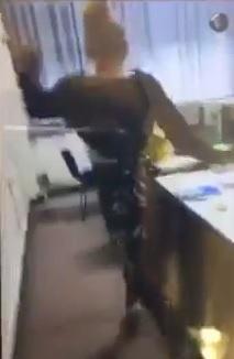 Un fotogramma del video diffuso da Azione Giovani