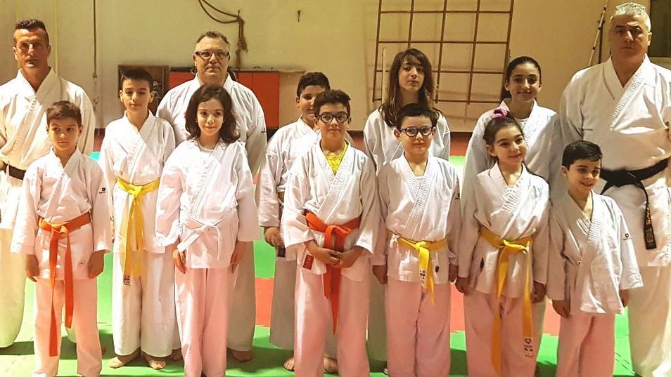 I ragazzi della Sfks ai tricolori Fesik di karate