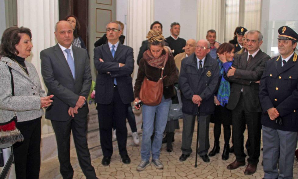 Una formella a Palazzo Camerini 