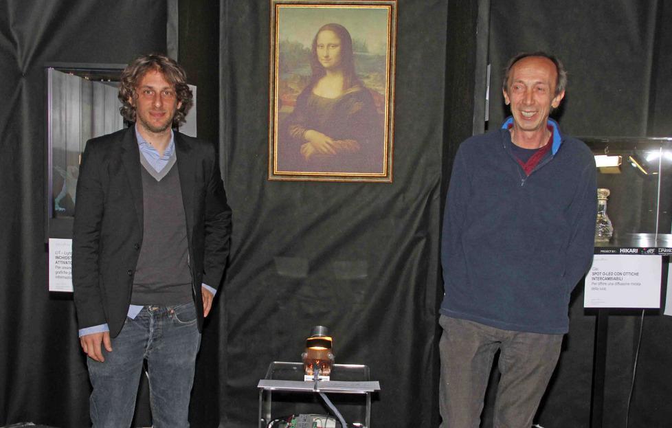 La lampada che illumina la Gioconda