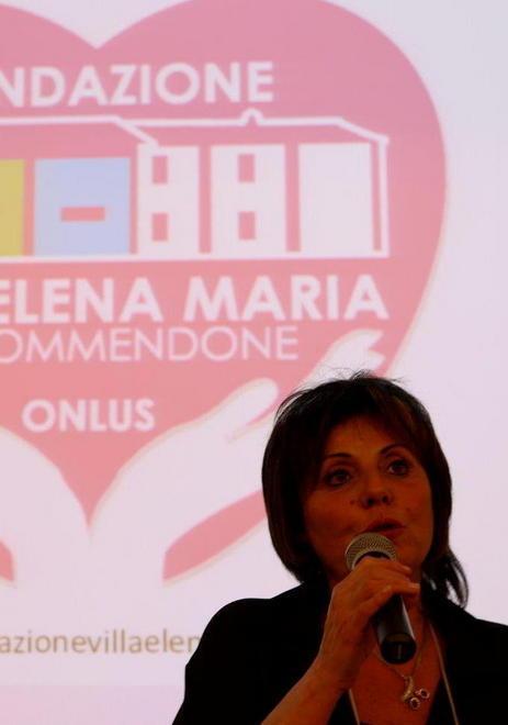 Lucia Rossi alla presentazione della Fondazione