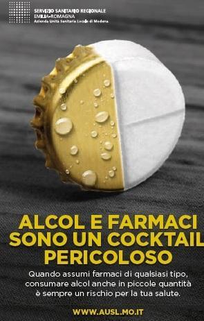 Drink e farmaci mix pericoloso: in 108mila sono a rischio