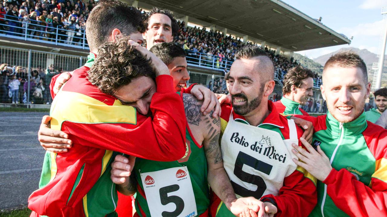 La gioia degli staffettisti della Lucertola