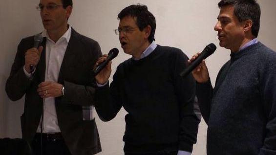 Anche il karaoke alla cena nell’ex Fiat