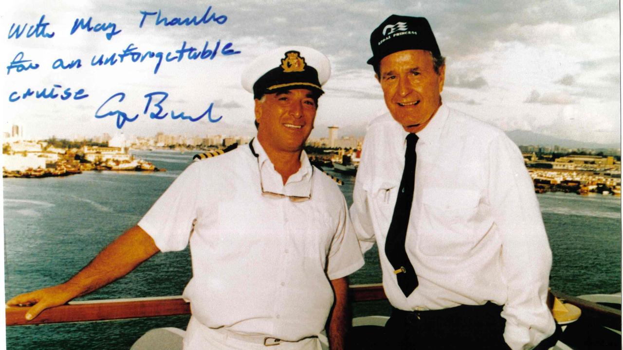 Cesare Ditel con George Bush senior