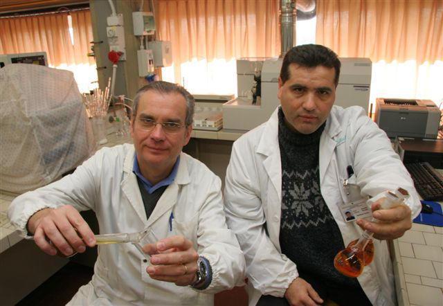 Giuseppe Bartolini (a sinistra) direttore del laboratorio del Buzzi