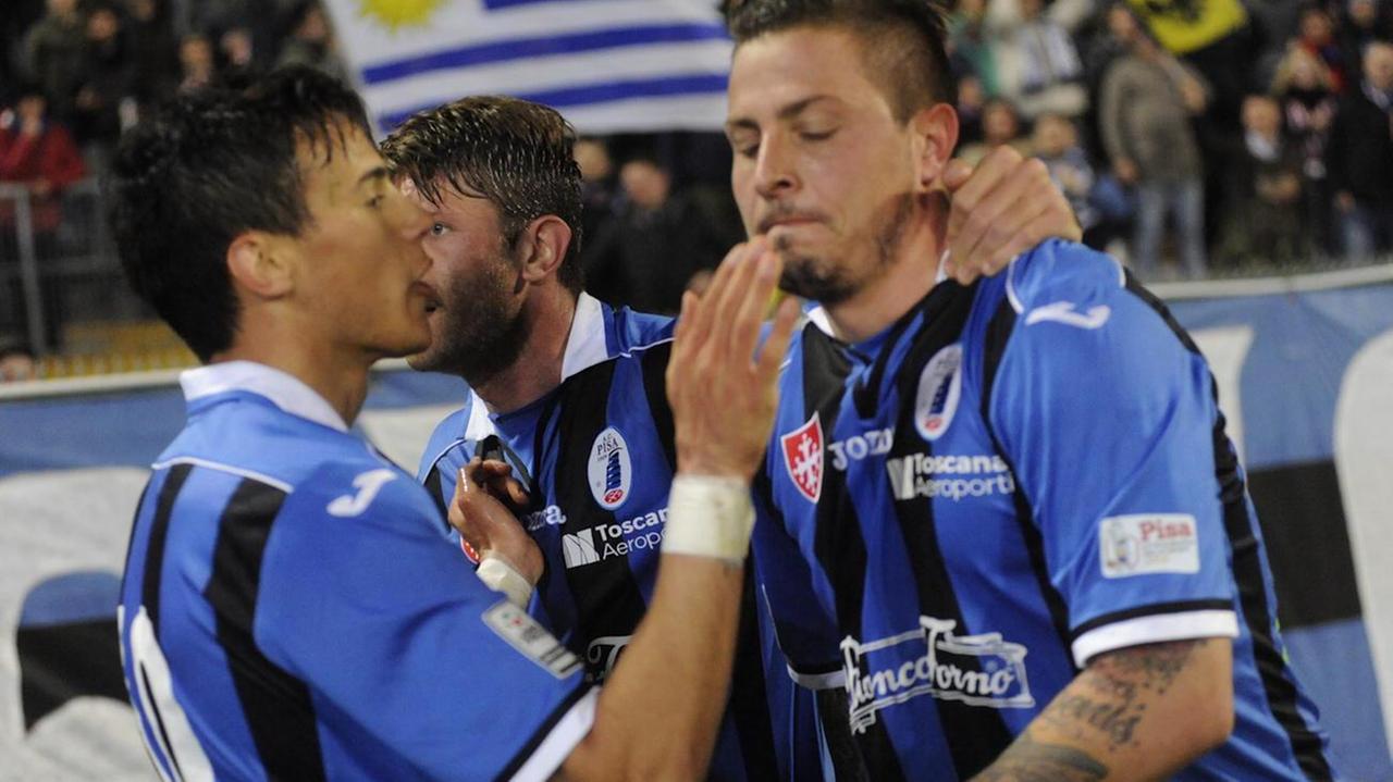 Un'esultanza dei nerazzurri (Muzzi)