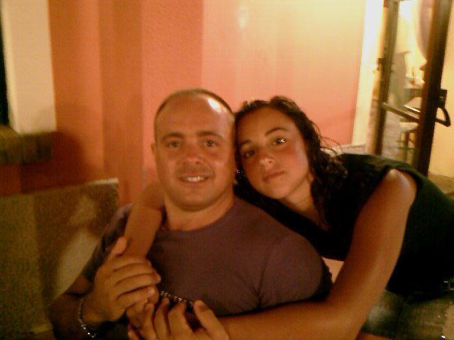 Alessia Angulo con il padre 