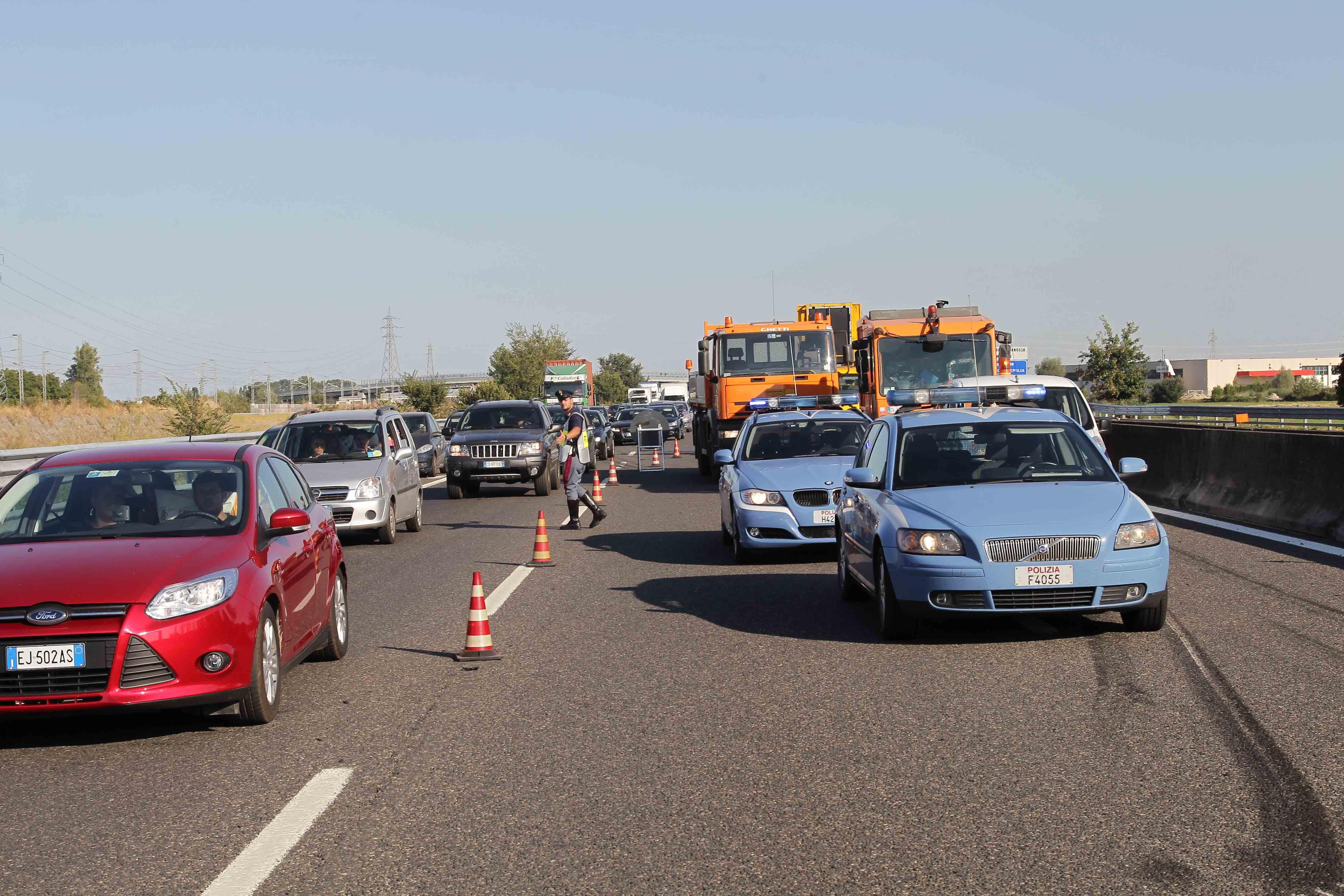 Incidente sull'Autosole a Campegine, due feriti gravi