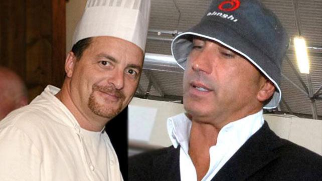 Lo chef Henri Prosperi e l'imprenditore del marmo Paolo Borghini