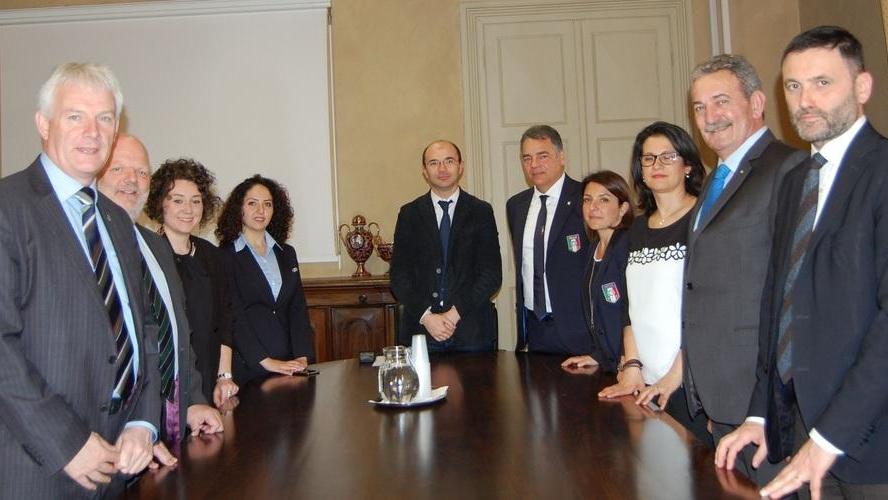 Delegazione azzurra dal sindaco