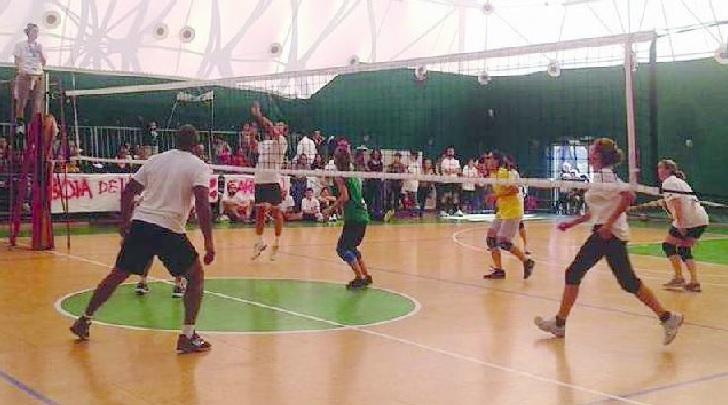 Un momento della "grande partita"
