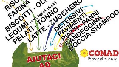 Da Conad raccolta alimentare per la Cri
