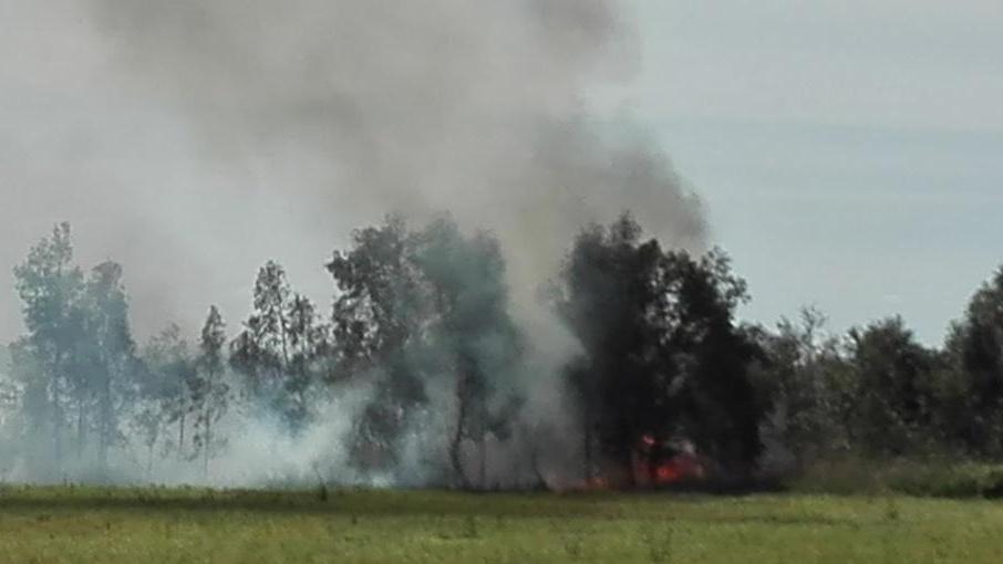 Cabras, incendio nell’area artigianale A fuoco sterpaglie