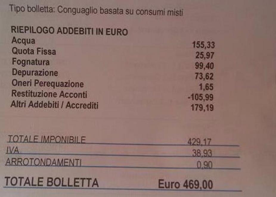 Gaia, arriva il salasso del conguaglio 