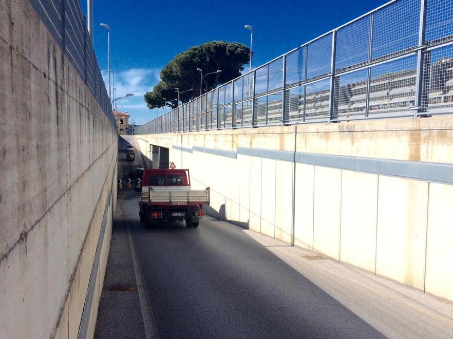 L’accesso del sottopasso di via Forlì (foto Falorni/Silvi)