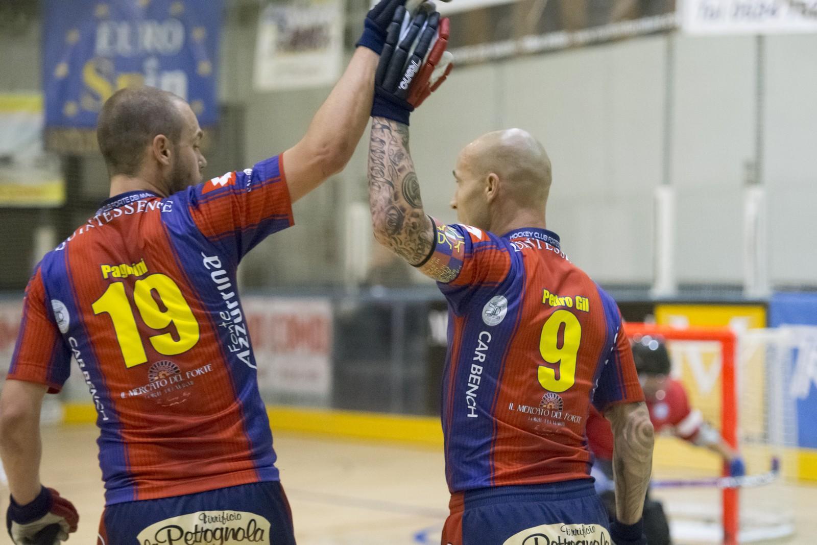 Uno scatto della partita che il Forte ha vinto contro il Valdagno (foto Gabriele Baldi)