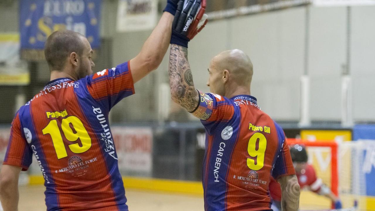 Uno scatto della partita che il Forte ha vinto contro il Valdagno (foto Gabriele Baldi)