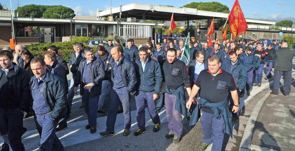 La marcia dei metalmeccanici 