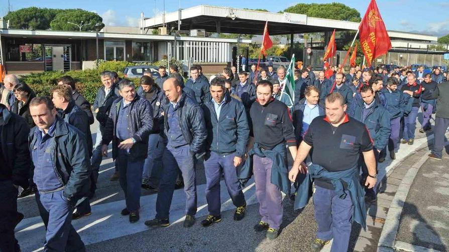 La marcia dei metalmeccanici