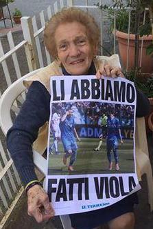 Anche nonna Marisa è una... “faccia da derby”