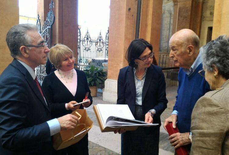 Sassuolo, Palazzo ducale  incanta l'ex presidente di Francia Valéry Giscard d'Estaing 