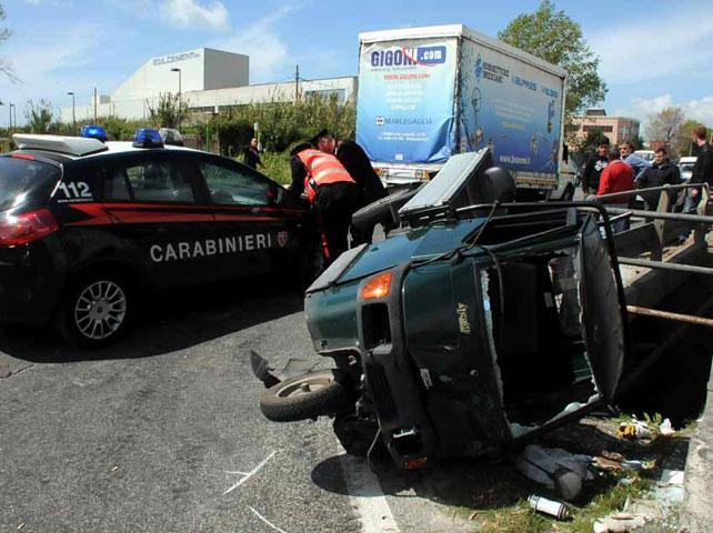 L'incidente in cui è morto l'anziano (Cuffaro)