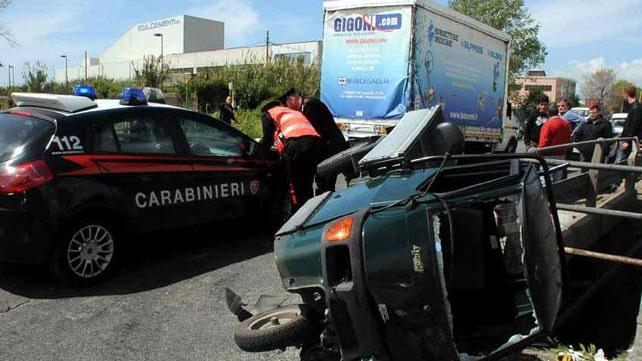 L'incidente in cui è morto l'anziano (Cuffaro)