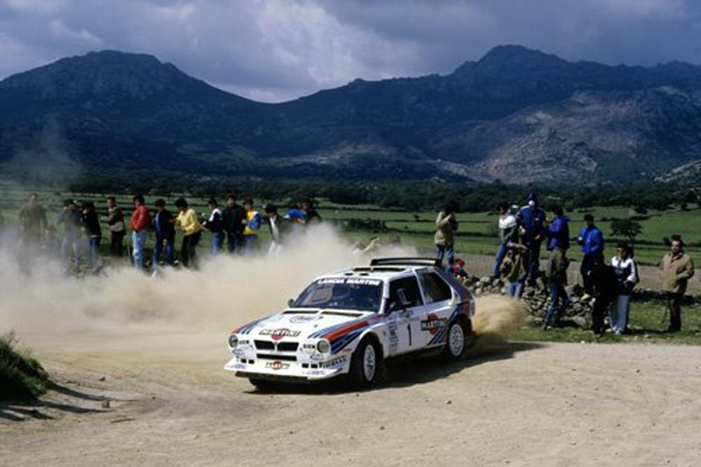 La Lancia Delta S4 di Toivonen al Costa Smeralda del 1986