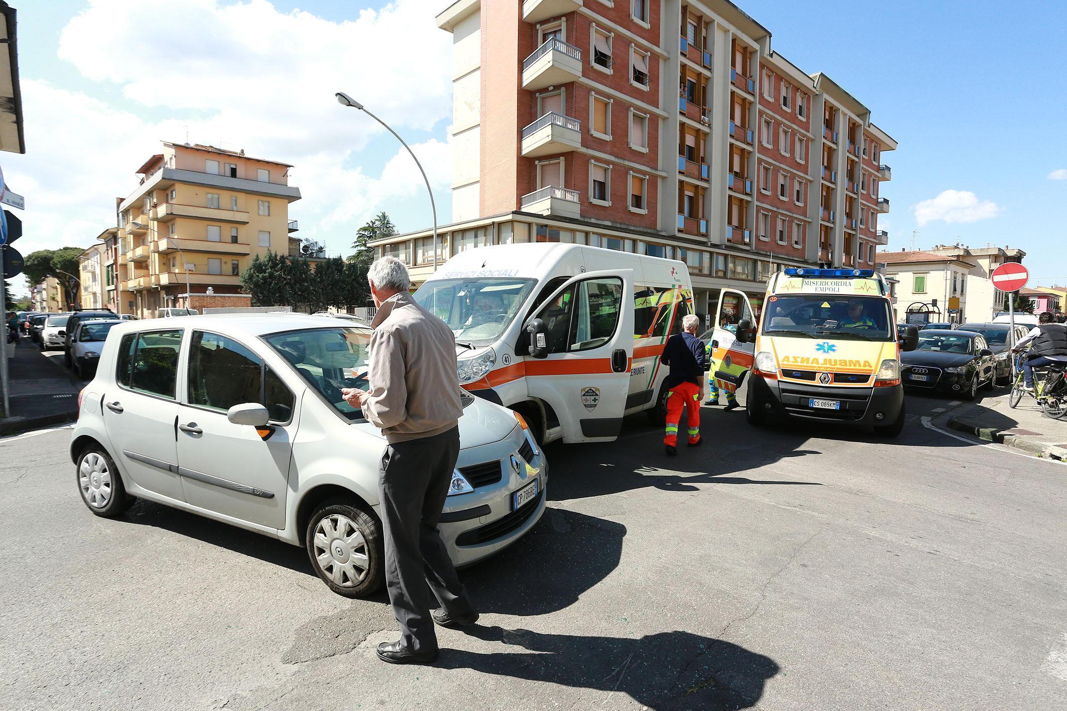 Il luogo dell'incidente (Foto Agenzia Carlo Sestini)
