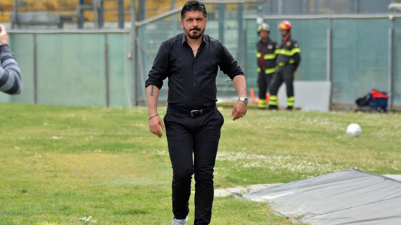 Il tecnico del Pisa Rino Gattuso