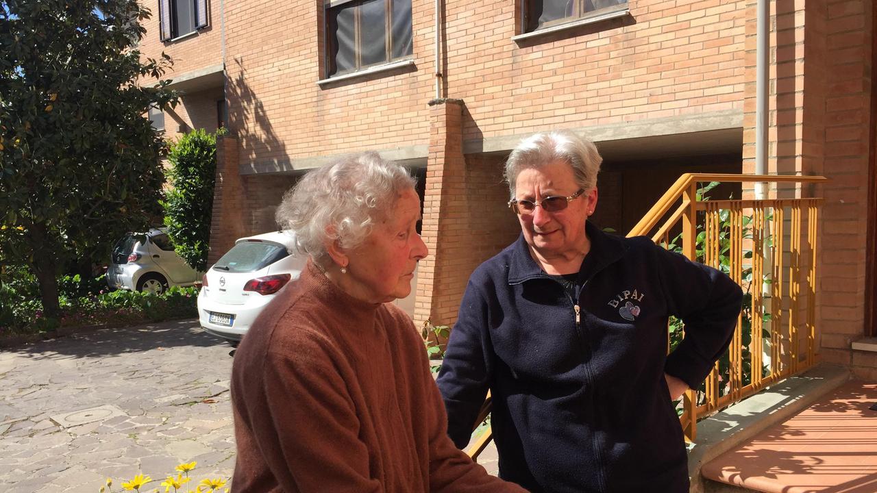 Gina Guerrieri (90 anni) e Lucia Migliorini, le amiche che hanno messo in fuga il ladro