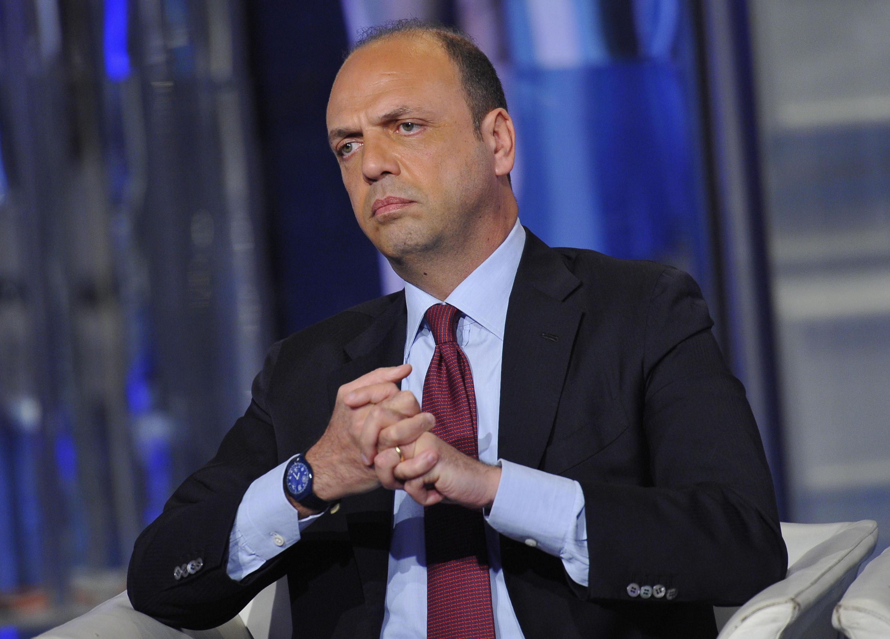 Il ministro dell'Interno Angelino Alfano