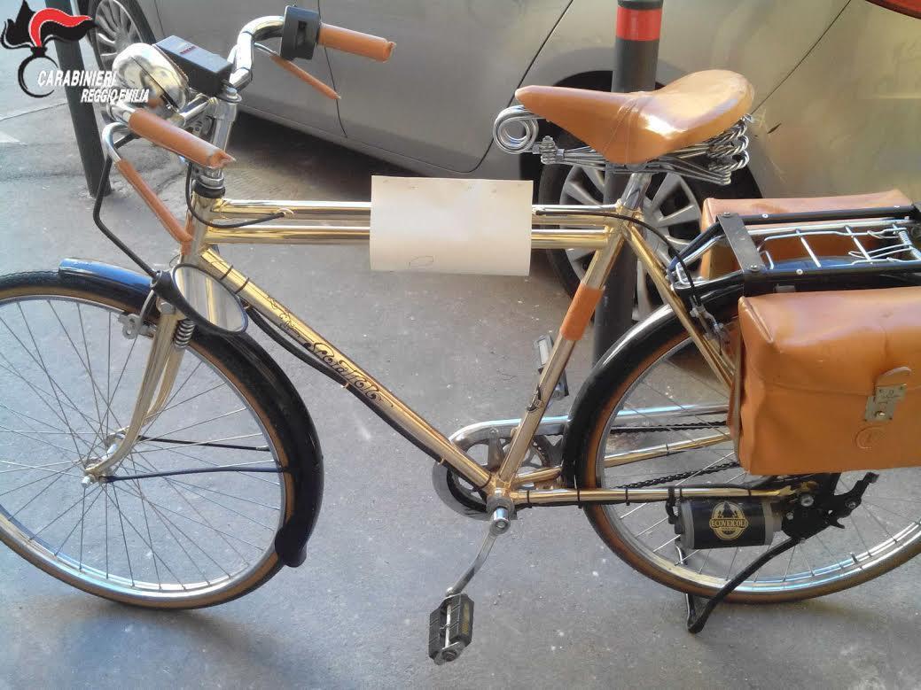 Blitz dei carabinieri alle Reggiane, recuperata bicicletta da 3mila euro 