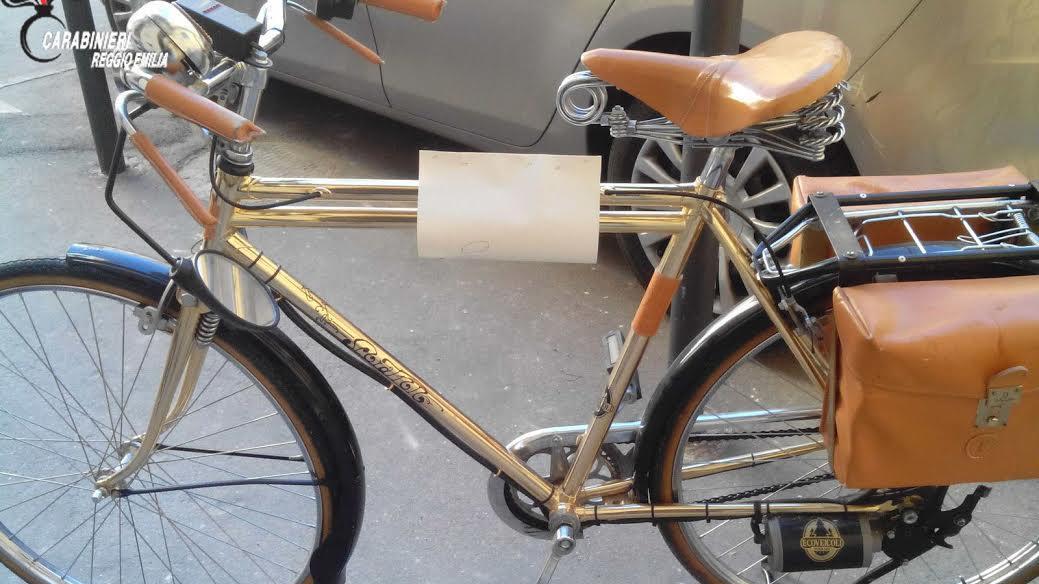 Blitz dei carabinieri alle Reggiane, recuperata bicicletta da 3mila euro