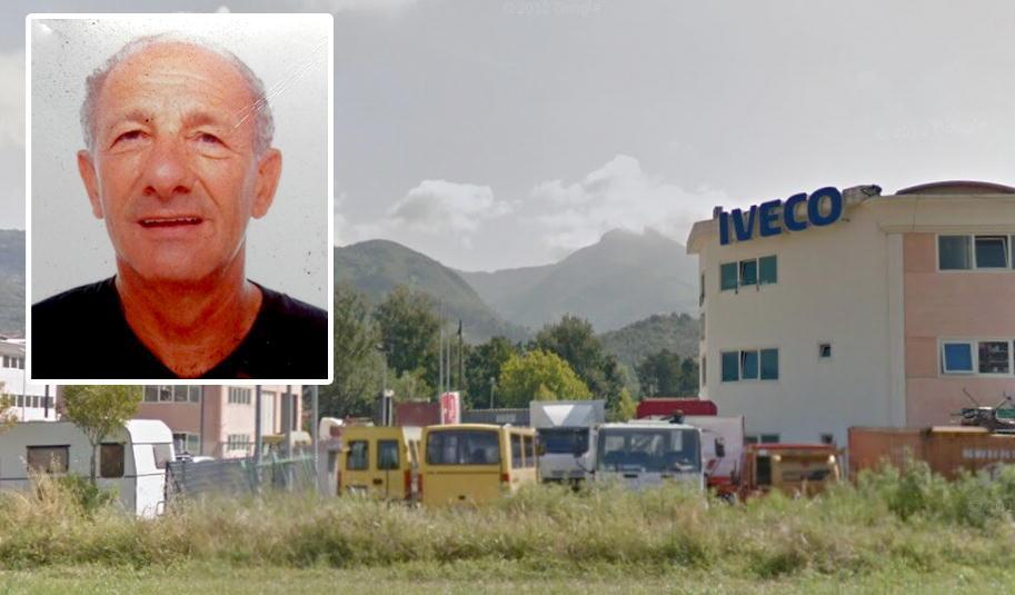 La carrozzeria e (nella foto piccola) Giorgio Rossi