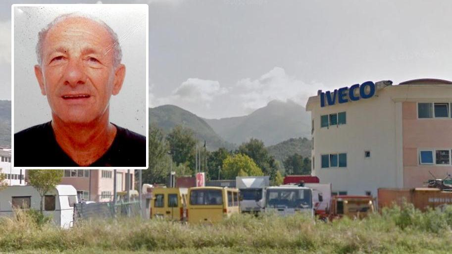La carrozzeria e (nella foto piccola) Giorgio Rossi