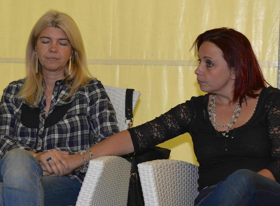 Claudia Francardi, vedova Santarelli, e Irene Sisi, mamma di Matteo Gorelli