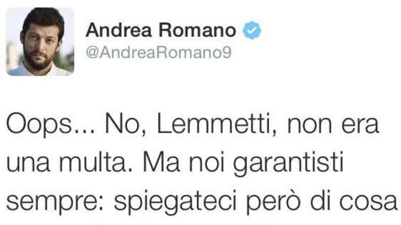 Romano insiste: «Oops, non era una multa...» E il Pd nazionale chiama in causa Di Maio