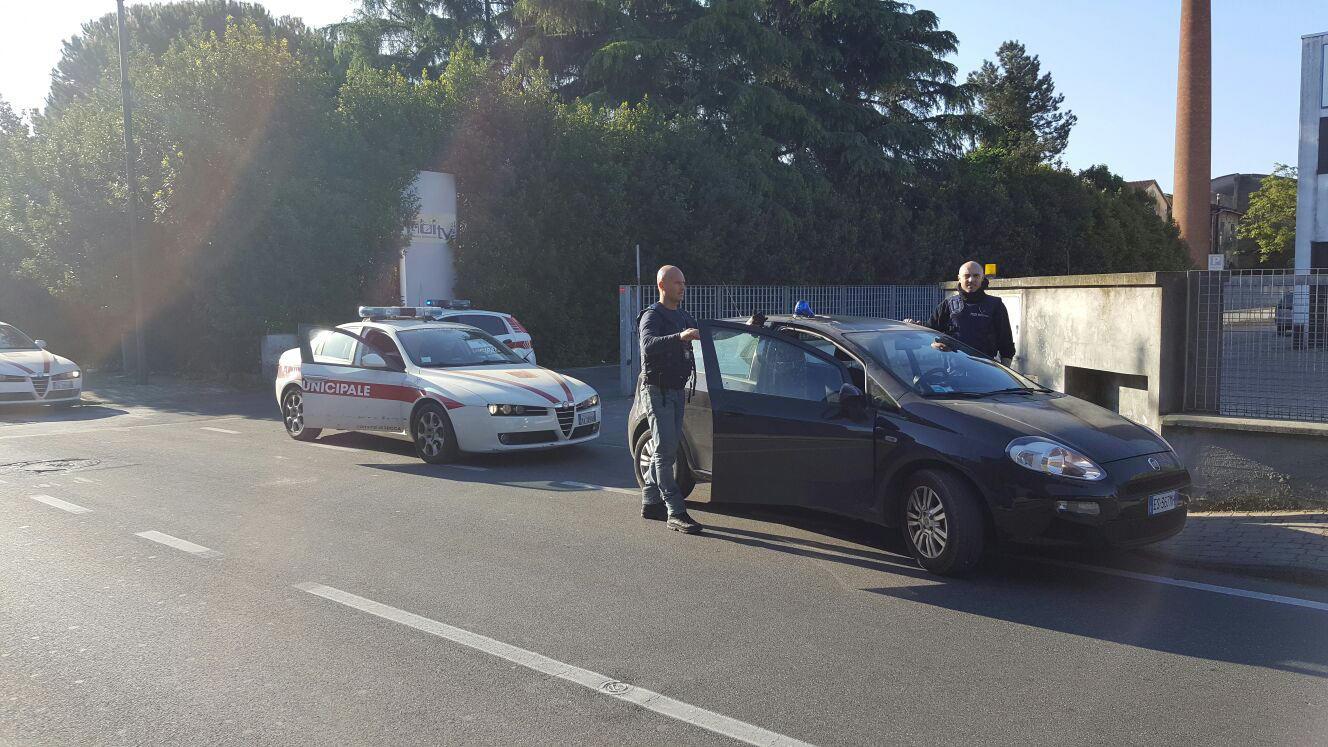 L'operazione condotta dalla polizia municipale