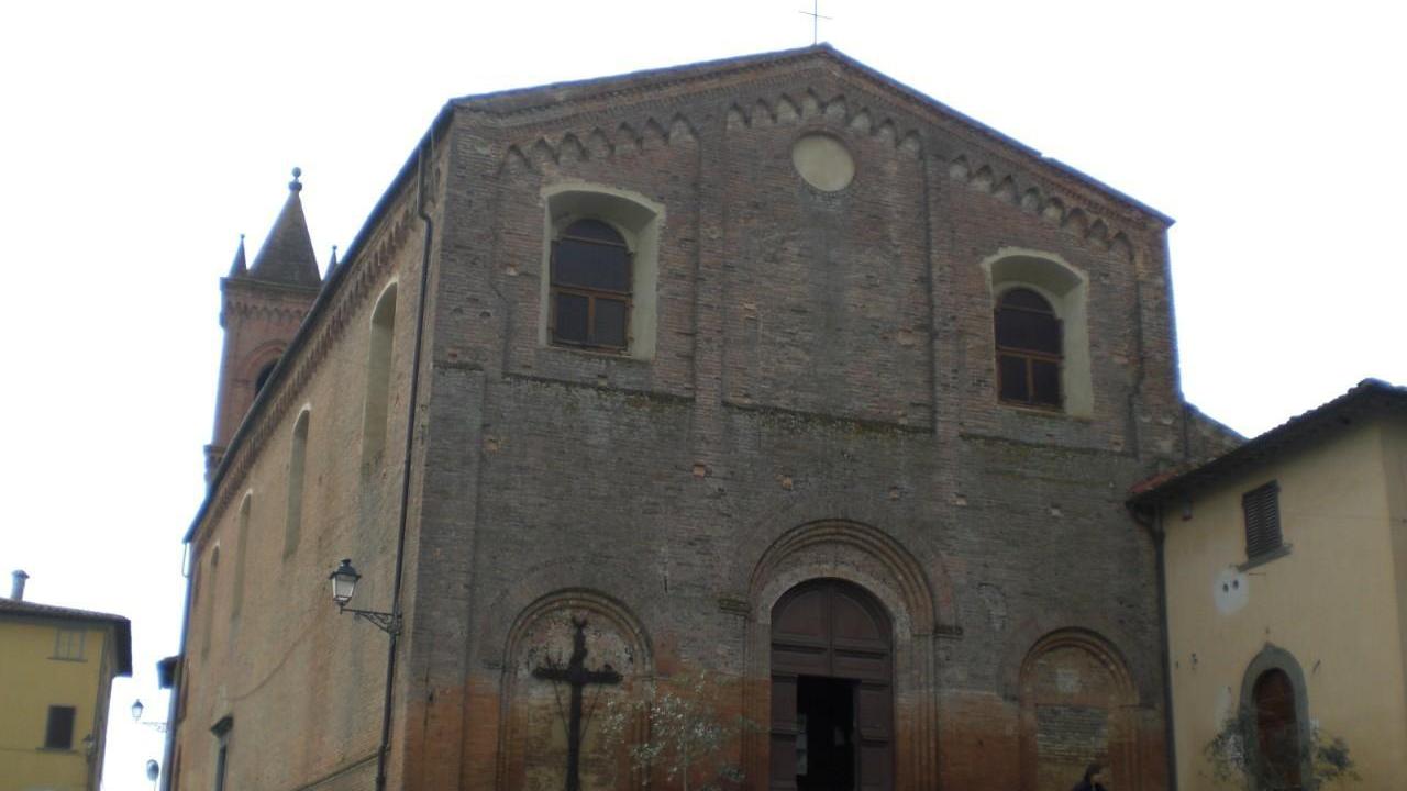La pieve di Marti nelle cui vicinanze si trovava la statua in gesso della madonna rubata