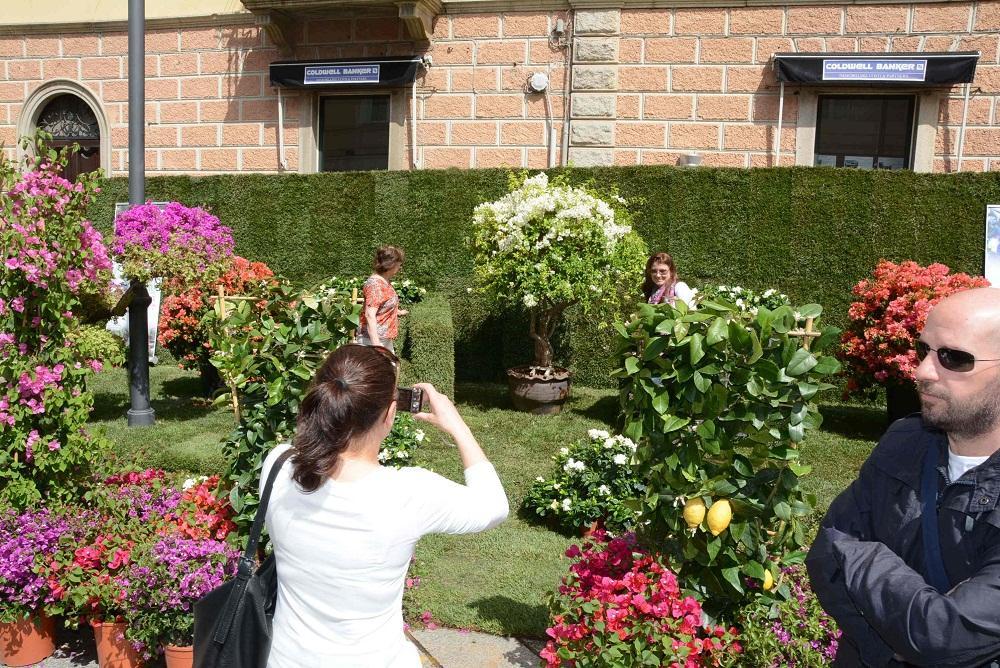Il centro storico di Olbia trasformato in giardino