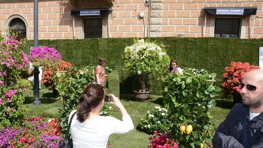 Il centro storico di Olbia trasformato in giardino